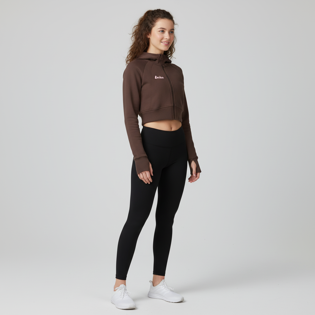 PROJECT REALM CAMA Cropped Zip-Through Smart Hoodie